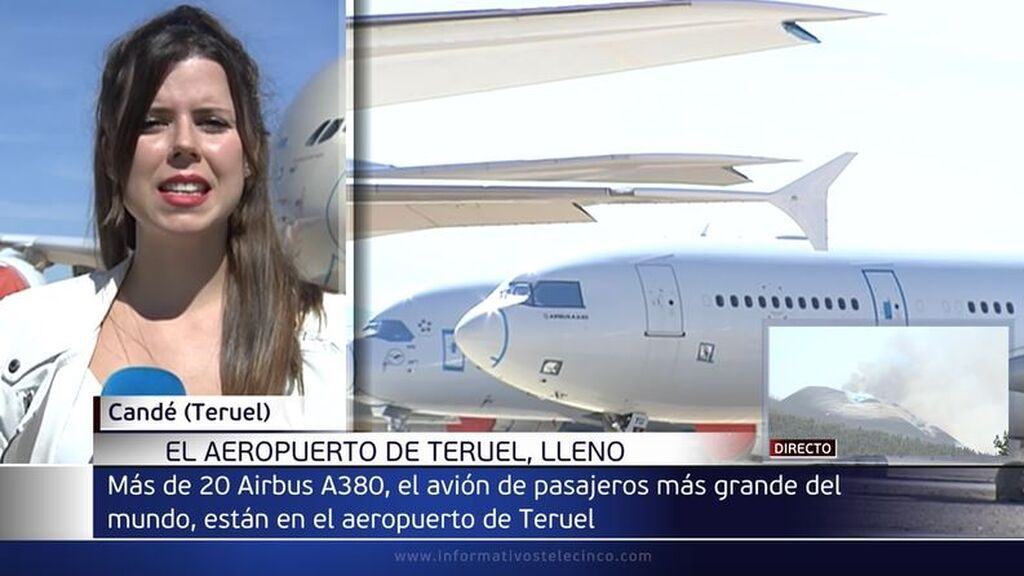El aeropuerto de Teruel recibe más de 20 Airbus A380: es el avión más grande del mundo