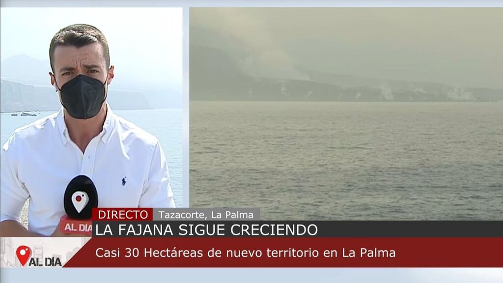 Crece la fajana en La Palma y preocupan los gases arrastrados por el viento en Tazacorte