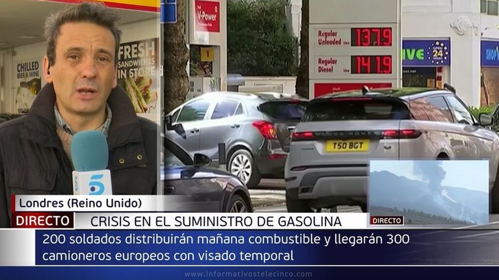 200 militares británicos ayudarán con el reparto de combustible a las gasolineras de Reino Unido