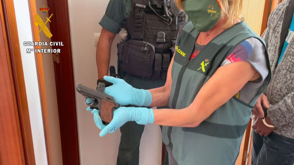 Arma con la que agredió a la víctima