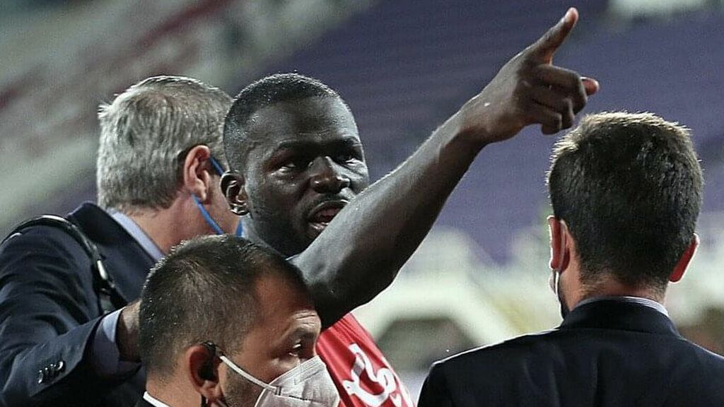 Koulibaly fue insultado en el Fiorentina - Nápoles.