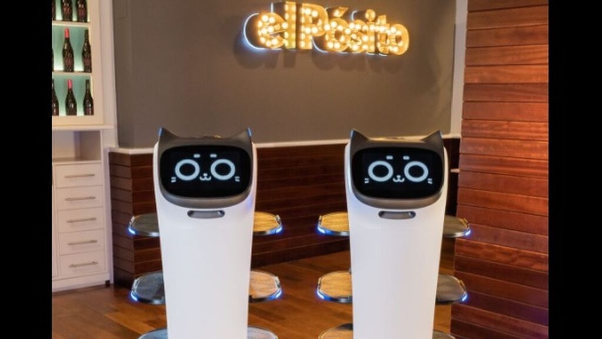 Tres robots aligeran el trabajo a los camareros en un restaurante de Cambrils