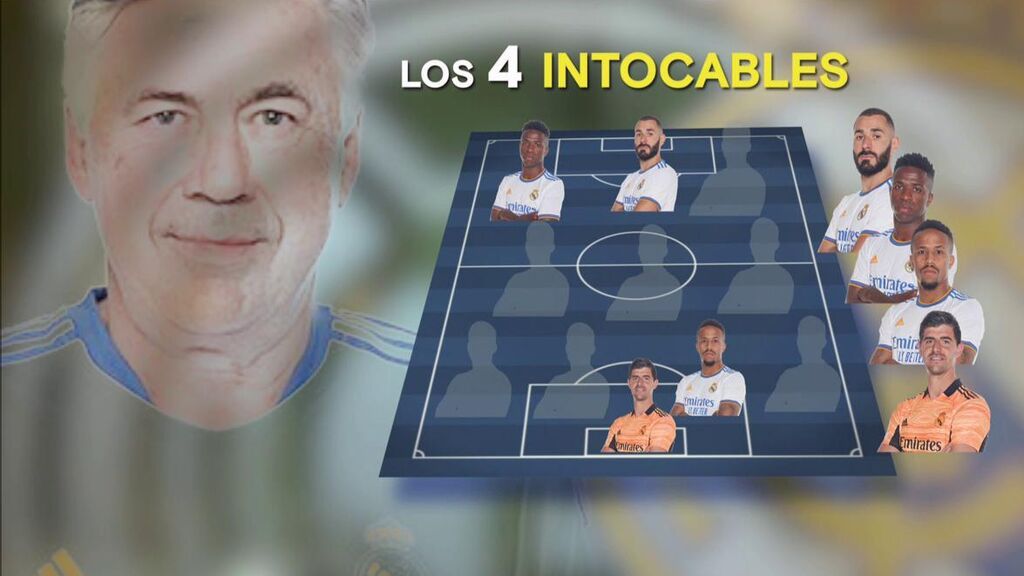 Los cuatro intocables de Ancelotti: Courtois, Militao, Vinicius y Benzema, innegociables para el italiano