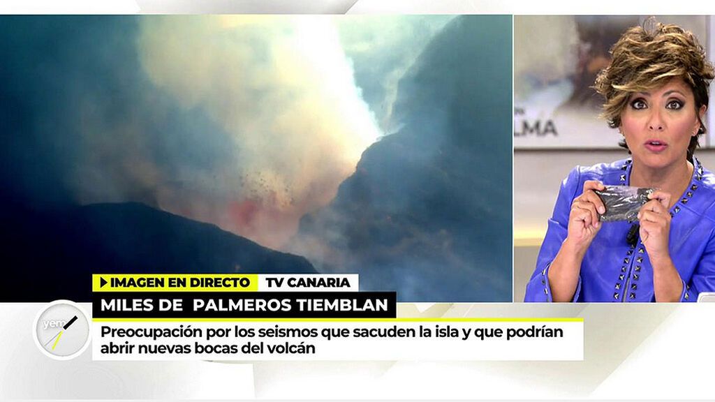 Sonsoles Ónega, indignada: “Están haciendo negocio con las cenizas del volcán por internet”