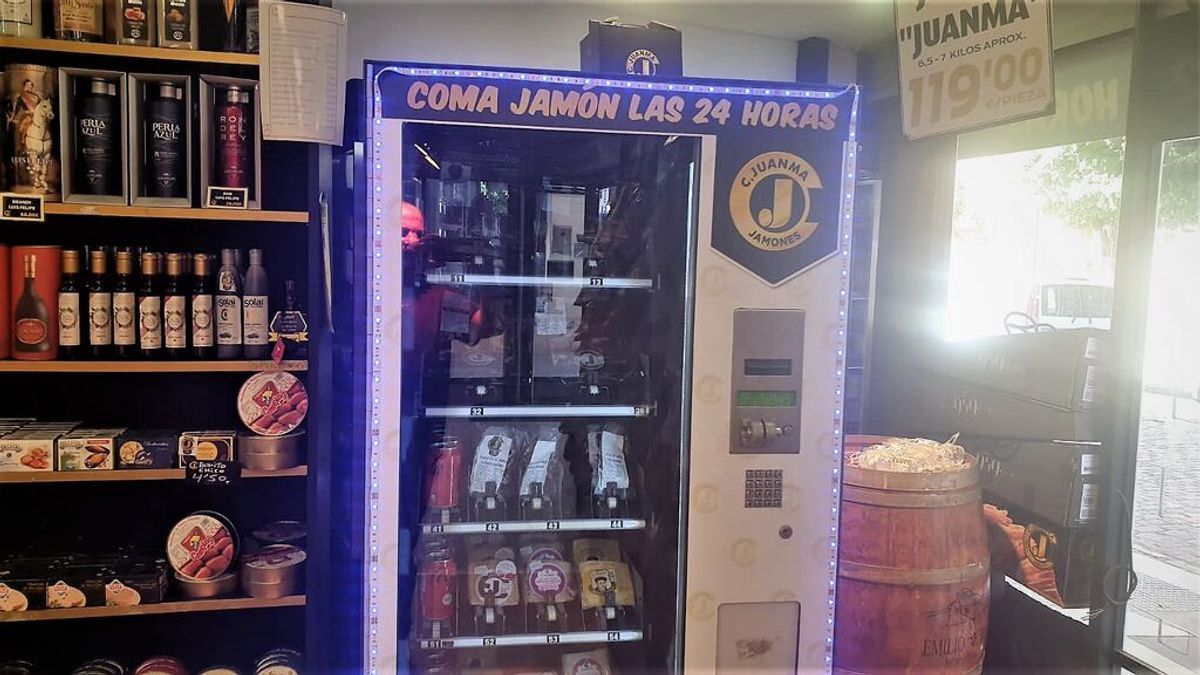 Jamón las 24 horas, Huelva cuenta con la única máquina expendedora de pata negra Jamón las 24 horas, Huelva cuenta con la única máquina expendedora de pata negra