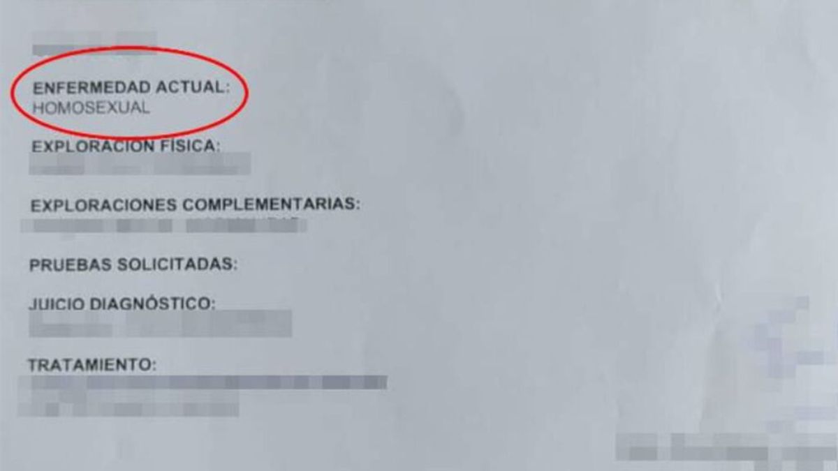 El Defensor del Paciente  pide que se expediente al médico que citó la homosexualidad como enfermedad