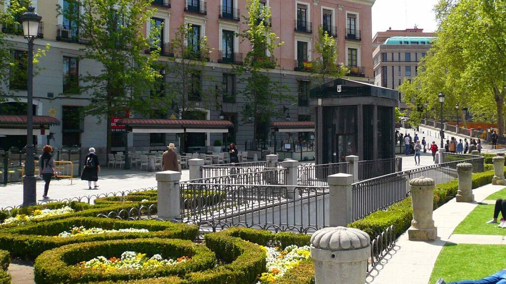 Plaza de Oriente, en Madrid.