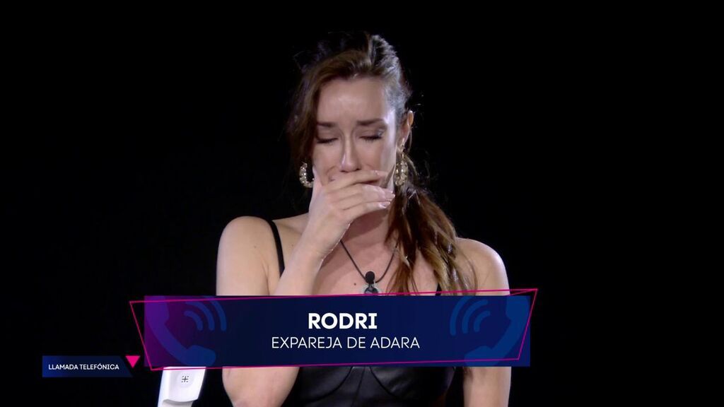 Adara se rompe al recibir la llamada de Rodri Fuertes: "Te quiero mucho, necesitaba decírtelo"