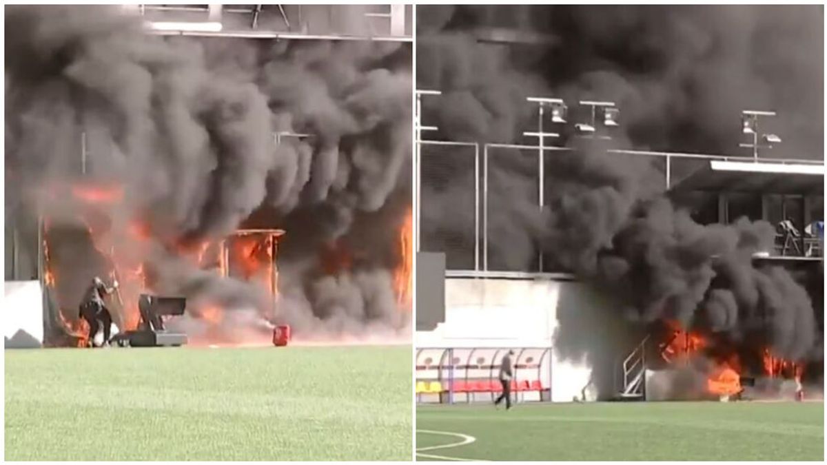 El Estadio Nacional de Andorra sale ardiendo: el partido ante Inglaterra podría no jugarse El Estadio Nacional de Andorra sale ardiendo: el partido ante Inglaterra podría no jugarse