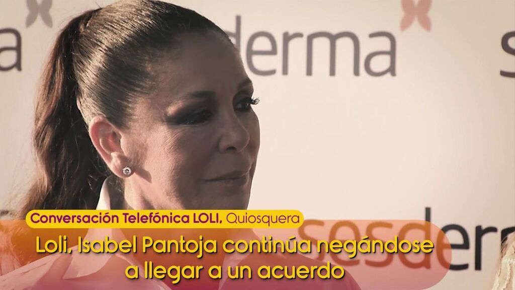 Loli 'la quiosquera' reclama a Isabel Pantoja 76.000€:  “La humillación del silencio come y afecta psicológicamente"