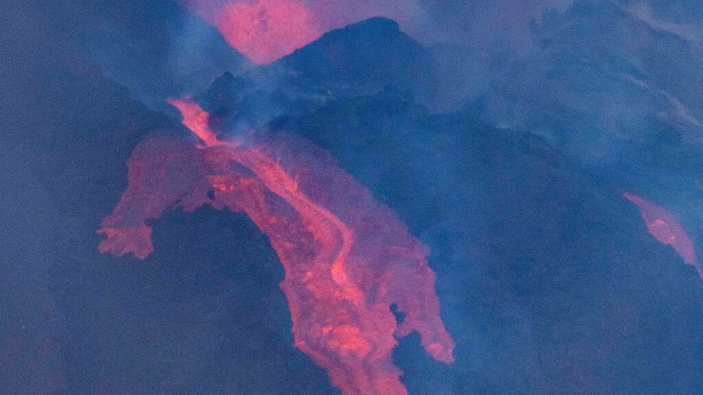 Se registra un nuevo derrumbe en el flanco norte del volcán de La Palma