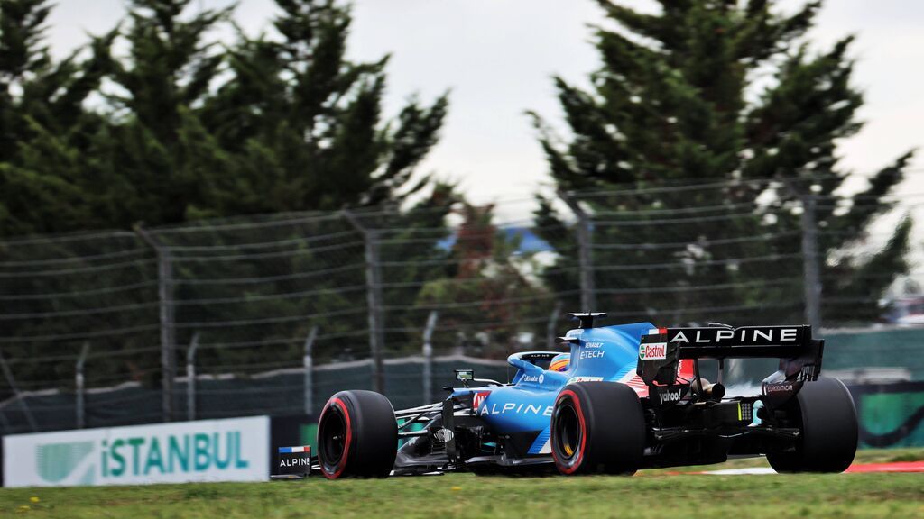 Fernando Alonso acabó muy contento la clasificación del GP de Turquía.