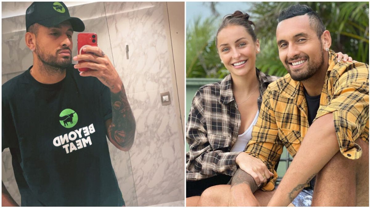 Kyrgios y Chiara Passali, en sus redes sociales.