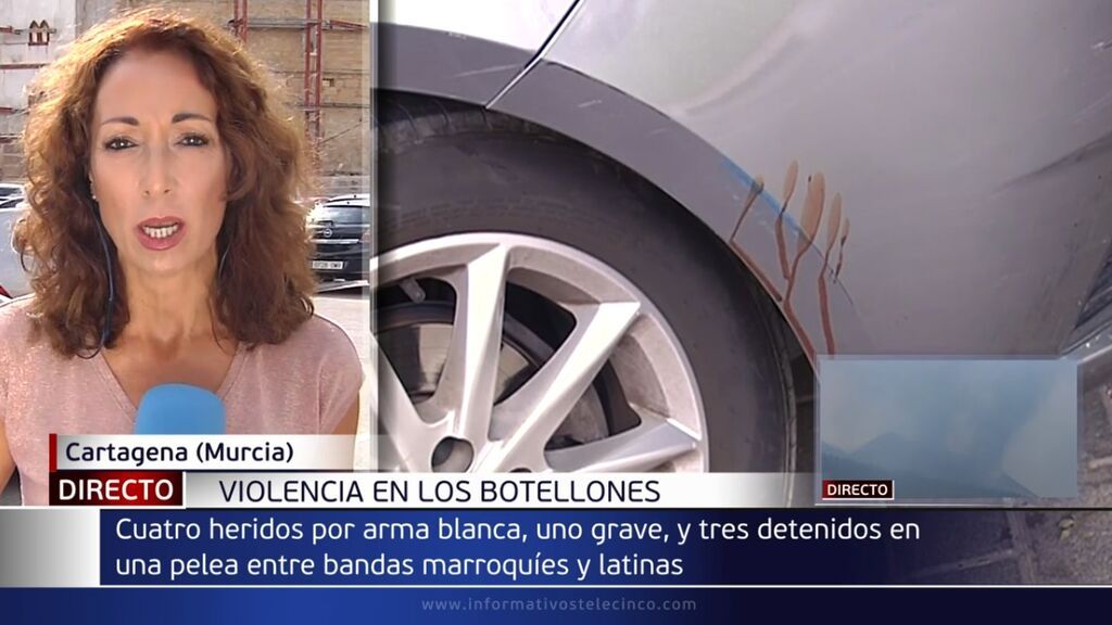 Cuatro hombres apuñalados en distintas riñas en un macrobotellón en Cartagena