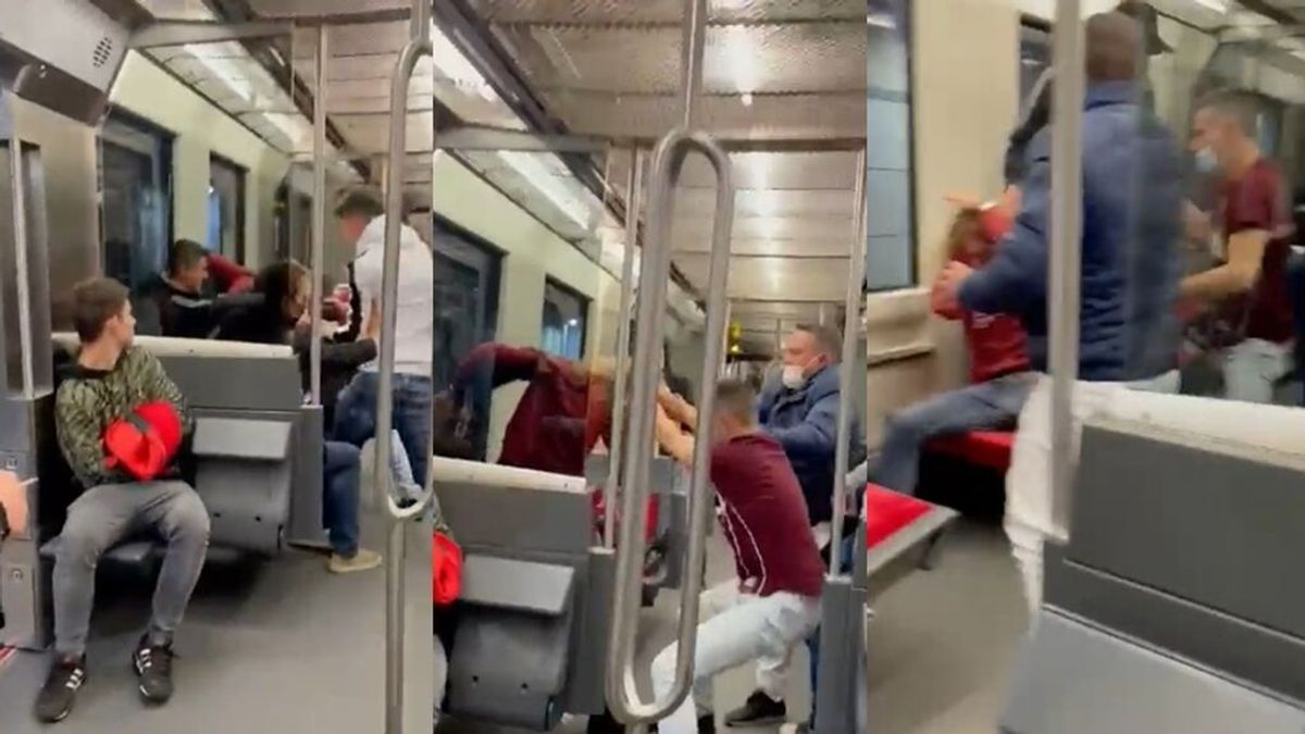 Brutal paliza de cinco jóvenes a un hombre en el interior del metro de Bilbao