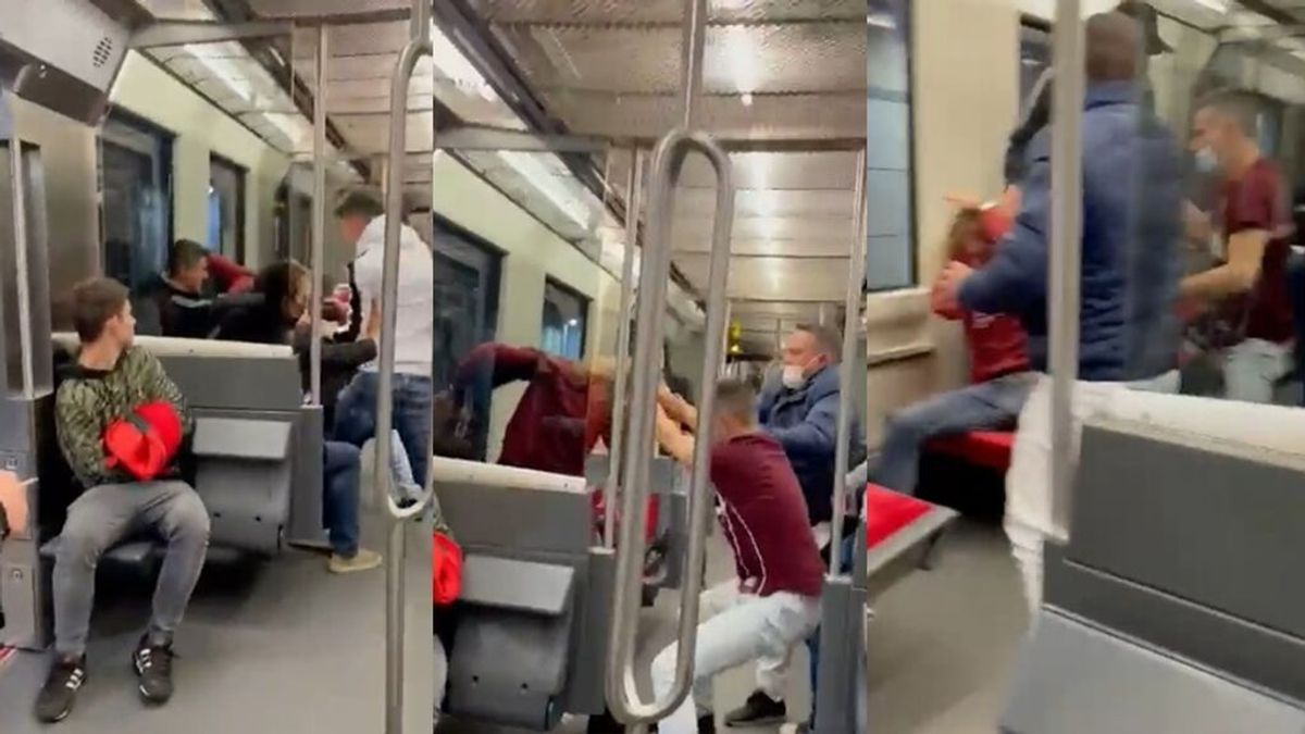 Brutal paliza de cinco jóvenes a un hombre en el interior del metro de Bilbao Brutal paliza de cinco jóvenes a un hombre en el interior del metro de Bilbao