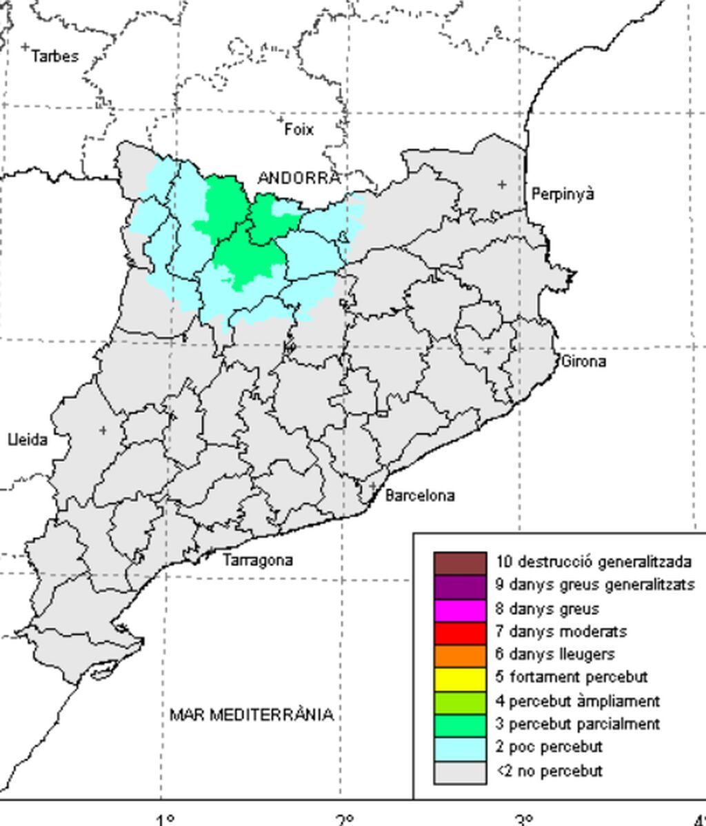 Terremoto en Los Pirineos de 3,6