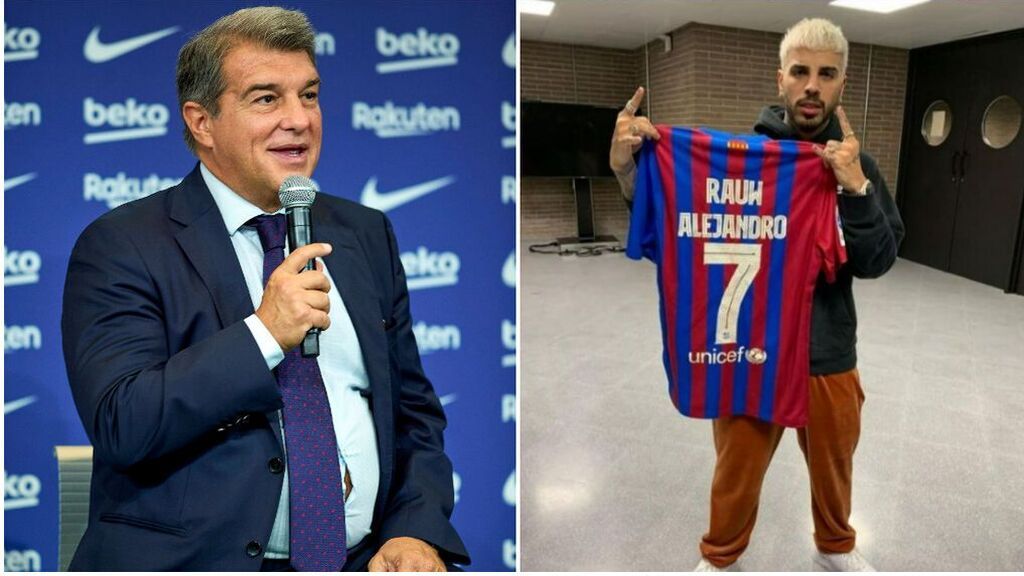 Aficionados del Barcelona se indignan tras el regalo al 'madridista' Rauw Alejandro: "Laporta, no estamos para regalitos"