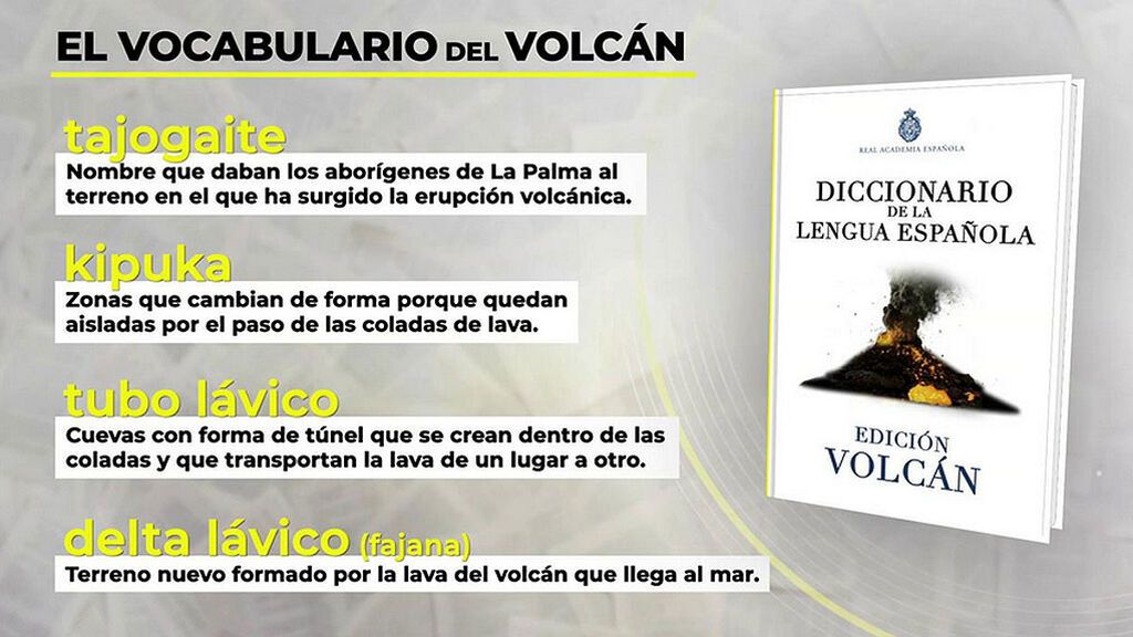 El vocabulario del volcán: su auténtico nombre y otros términos que explican su comportamiento