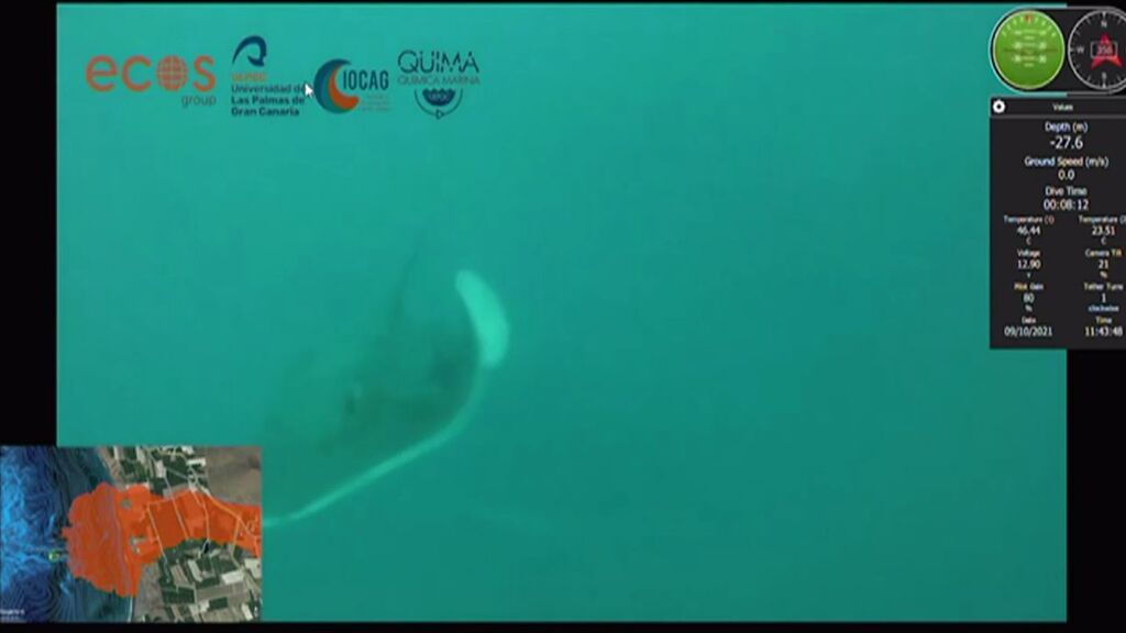 Consiguen las primeras imágenes submarinas del delta lávico de La Palma