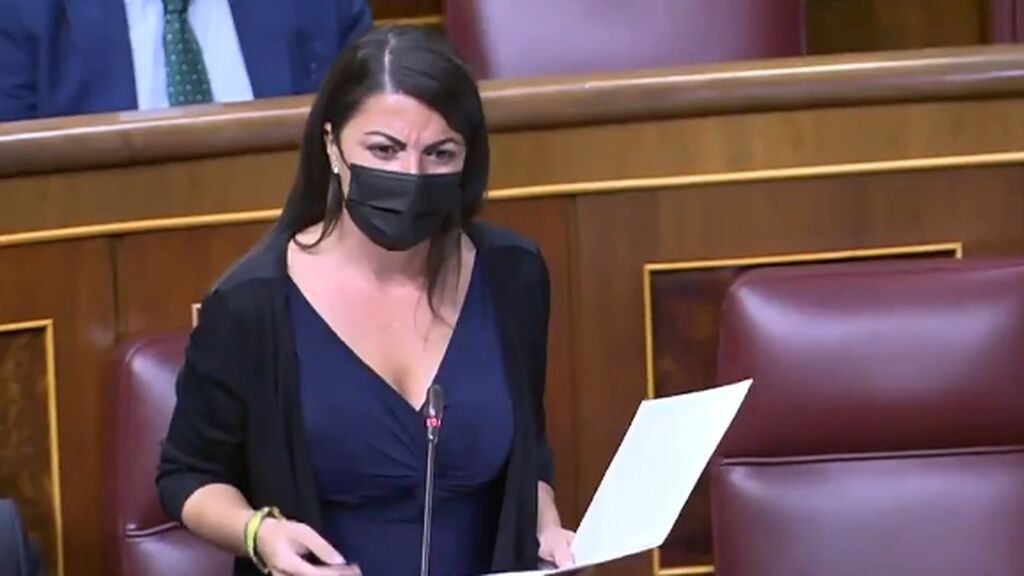 Macarena Olona (Vox) llama delincuente a Alberto Rodríguez (Podemos)