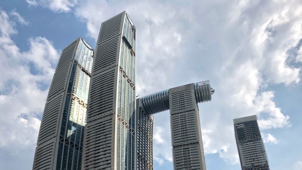 Raffles City en Chongqing, China.