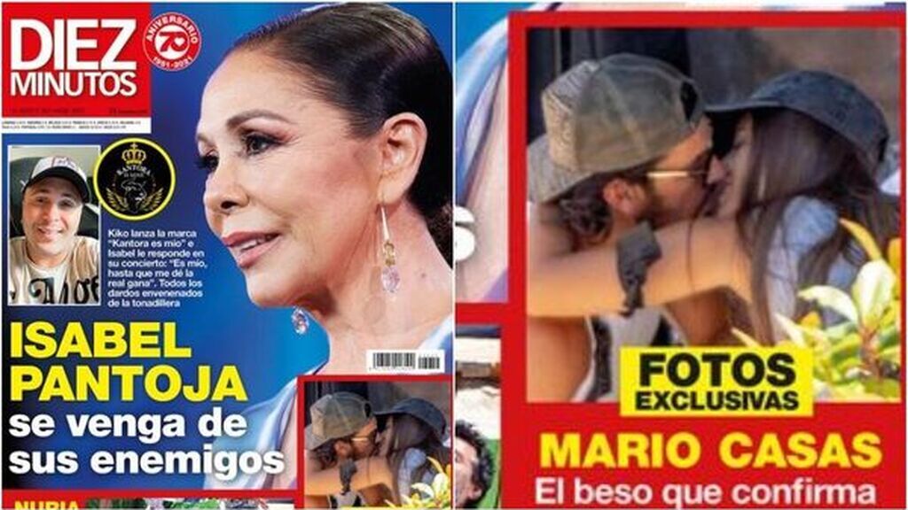Mario Casas y Desiré Cordero besándose apasionadamente