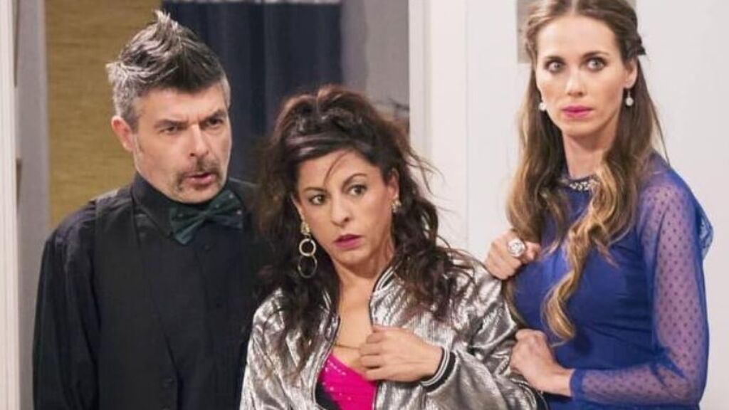 Cristina Medina con Nacho Guerreros y Vanessa Romero en 'La que se avecina'