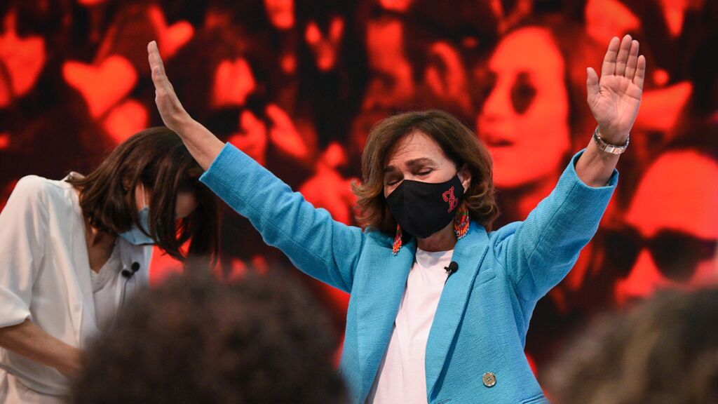 La emoción de Carmen Calvo en el 40º Congreso del PSOE