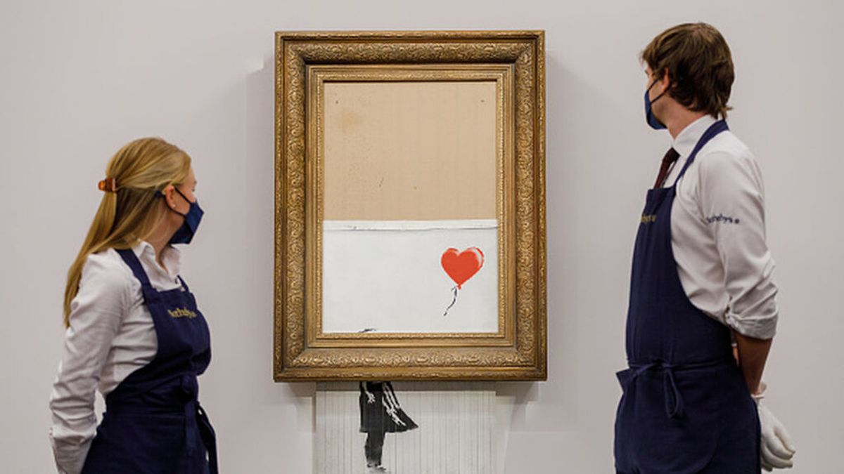 Niña con globo, la inocente obra autodestruida de Banksy que se volvió millonaria