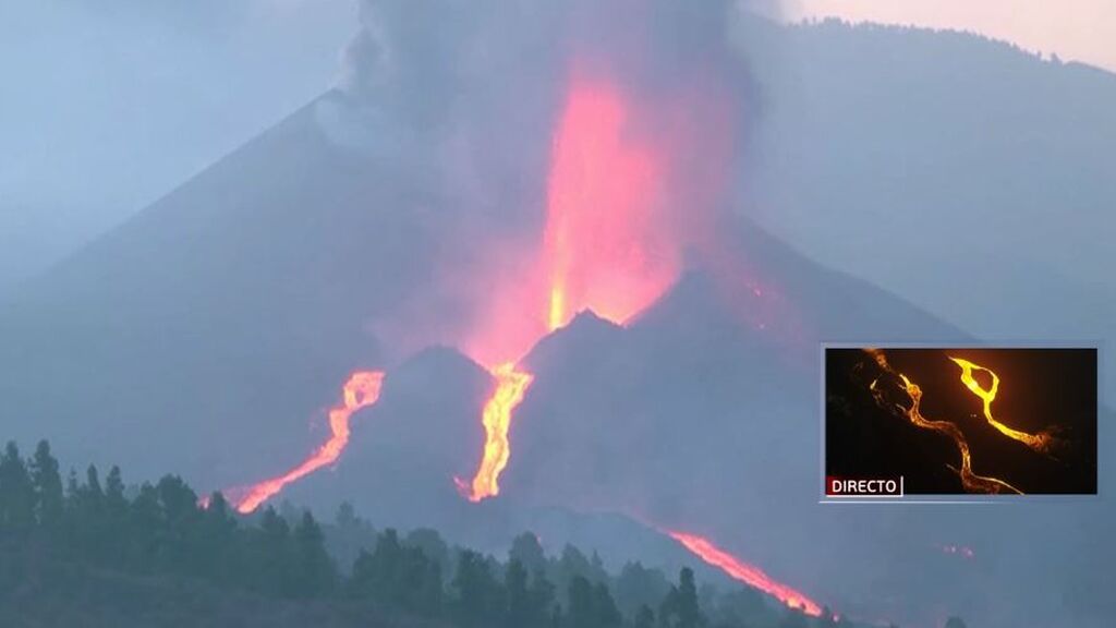La erupción del volcán de La Palma registra "importantes explosiones" y emisión de lava