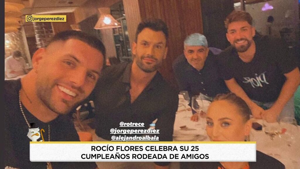 Algunos de los asistentes al cumpleaños de Rocío Flores