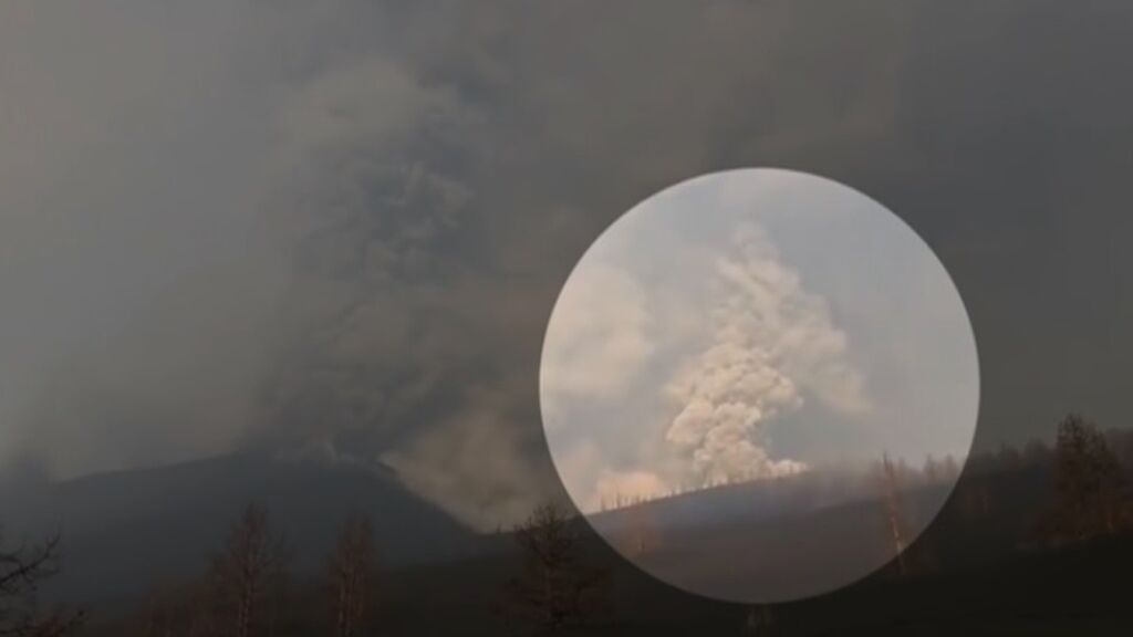 El volcán de La Palma sigue muy virulento: surge una nueva boca mientras avanza la lava del cono principal