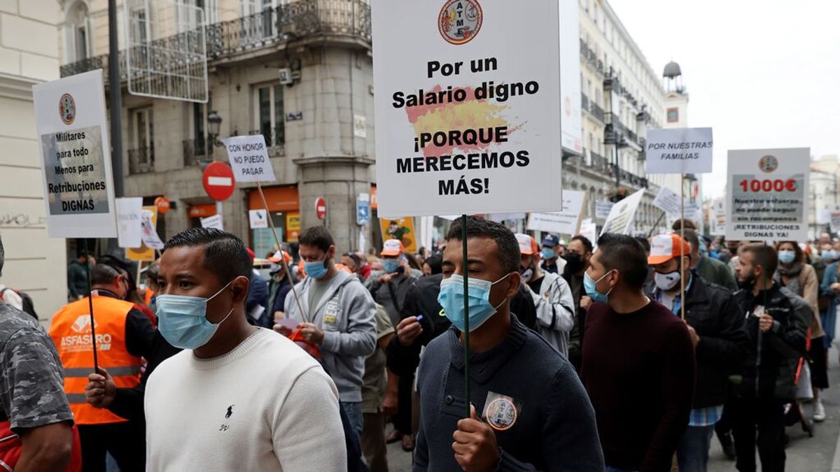 Los militares reclaman un sueldo digno y avisan: "Hay un problema a medio plazo de seguridad nacional"