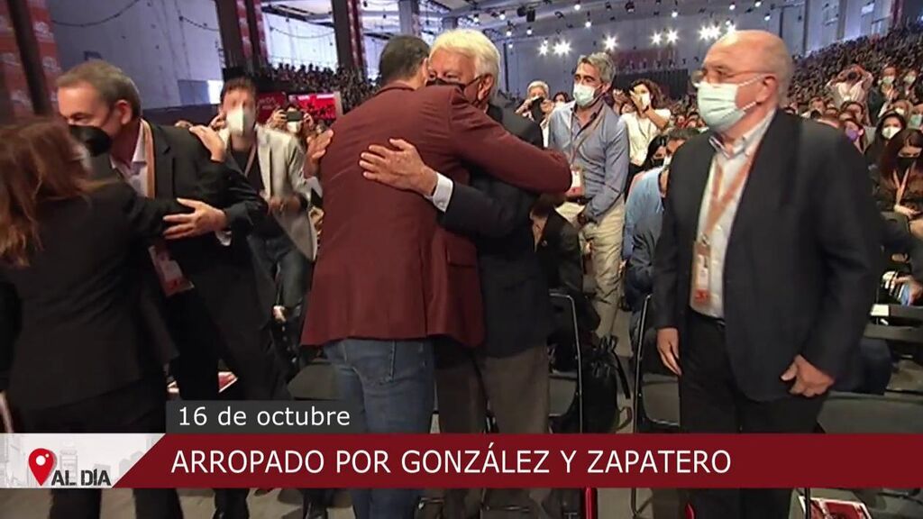 Imagen de unidad en el 40º Congreso del PSOE: González y Zapatero arropan a Sánchez