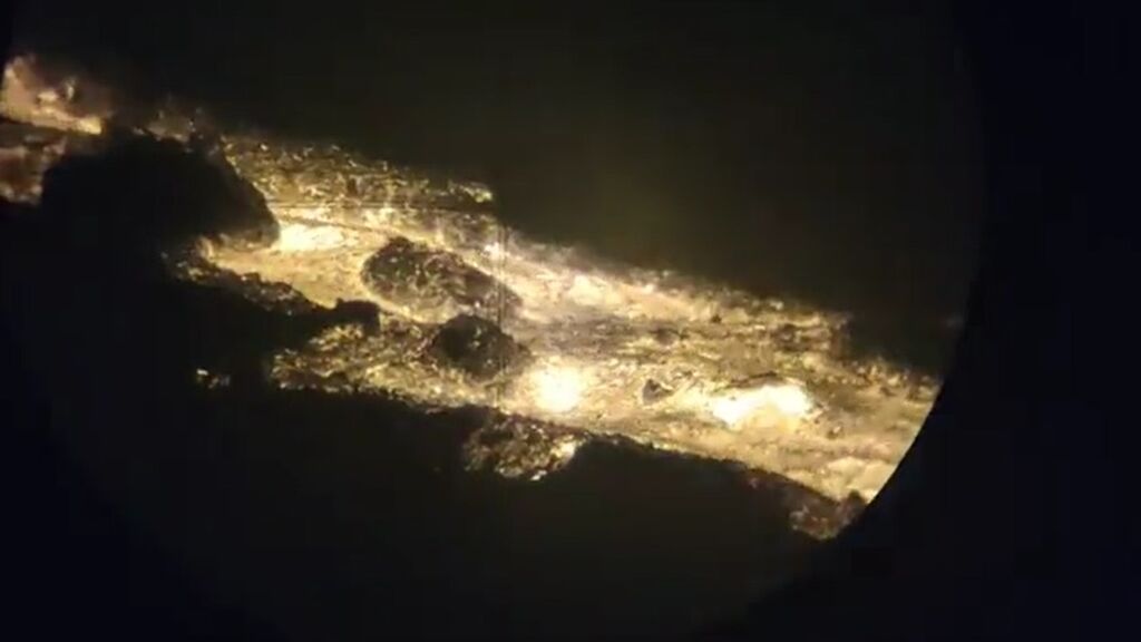 Impresionan las imágenes nocturnas de las coladas del volcán de La Palma