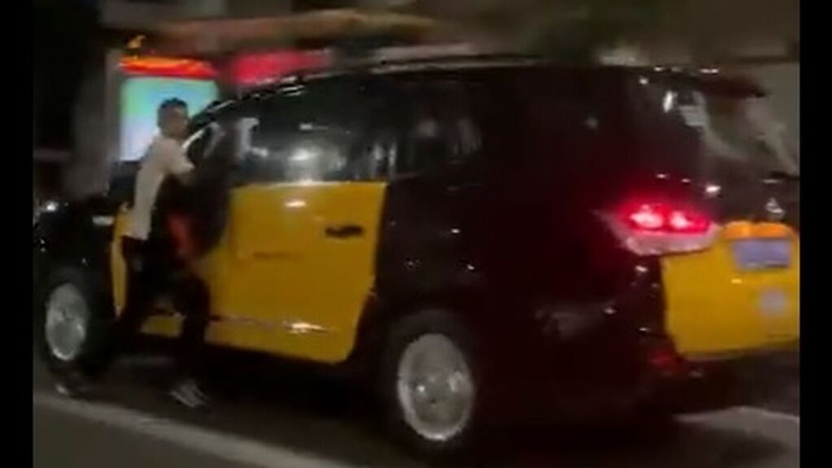 Un ladrón es arrastrado por un taxi en Barcelona: le pilló la mano con la ventana por intentar robarle