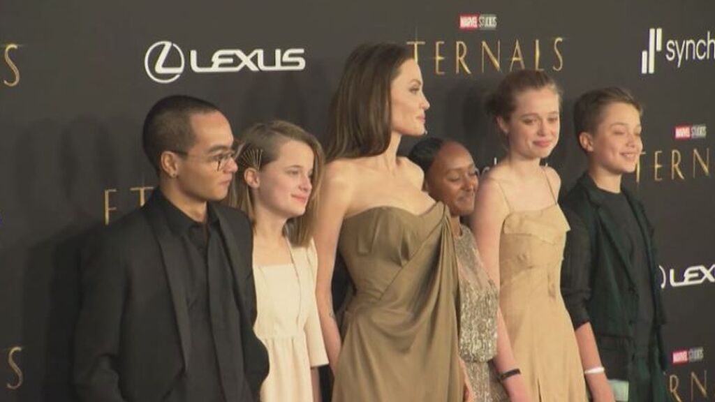 Los hijos de Angelina Jolie se llevan todas las miradas en el estreno de ‘Eternals’