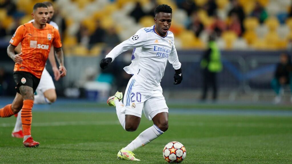 El Real Madrid, 'de fiesta' en Donetsk con una manita y exhibición incluida de Vinicius (0-5)