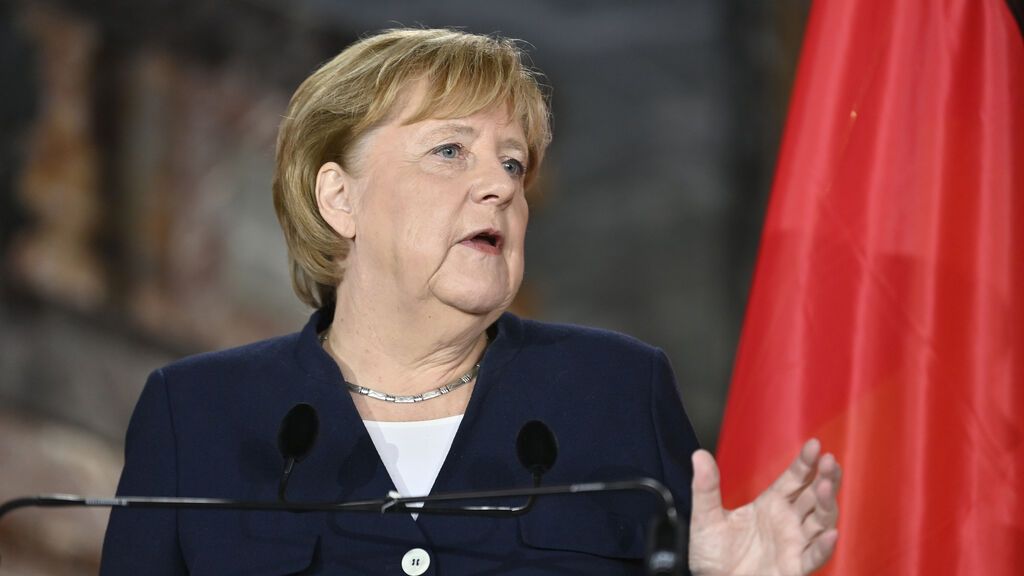 EuropaPress_4007205_15_october_2021_belgium_brussels_german_chancellor_angela_merkel_speaks