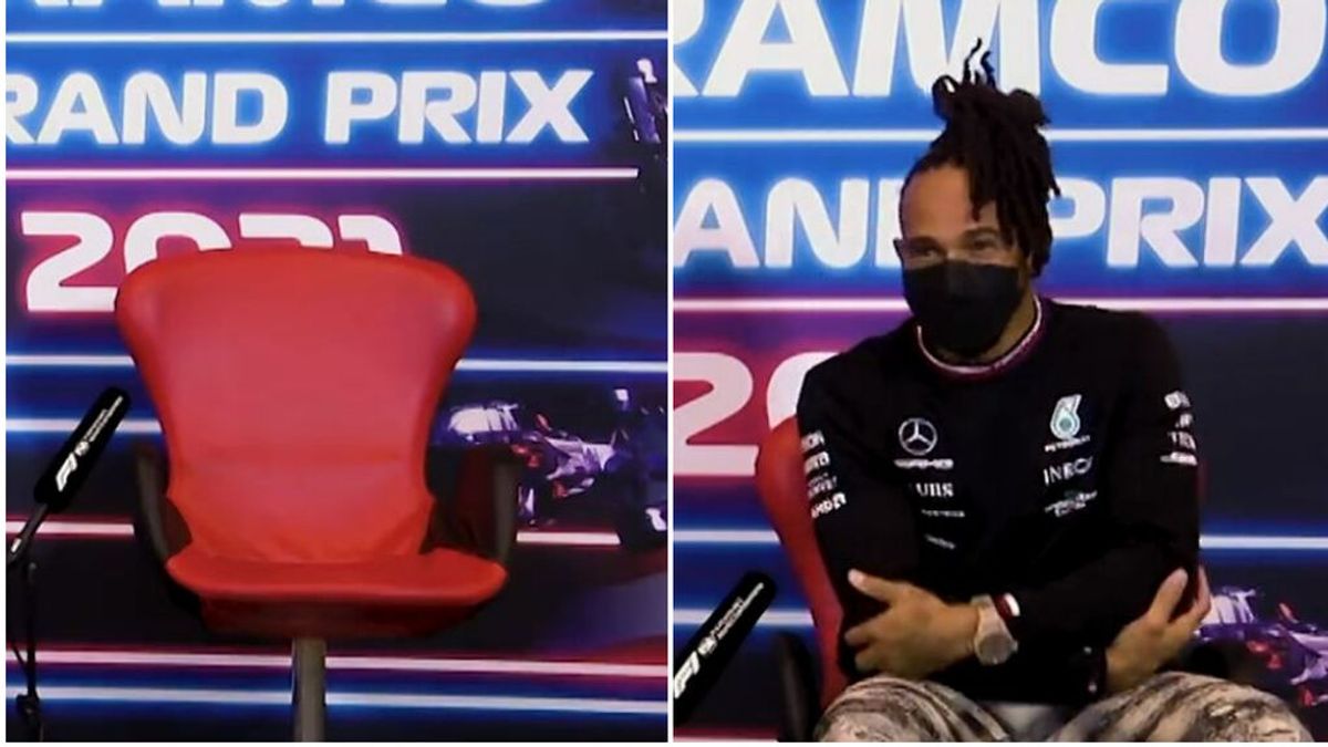 Hamilton se queda encerrado en su habitación y llega tarde a rueda de prensa: "Tío, no es un chiste"