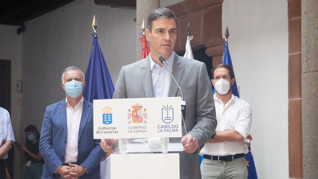 Sánchez asegura que se acelerarán las ayudas a La Palma: "El Gobierno de España está aquí"