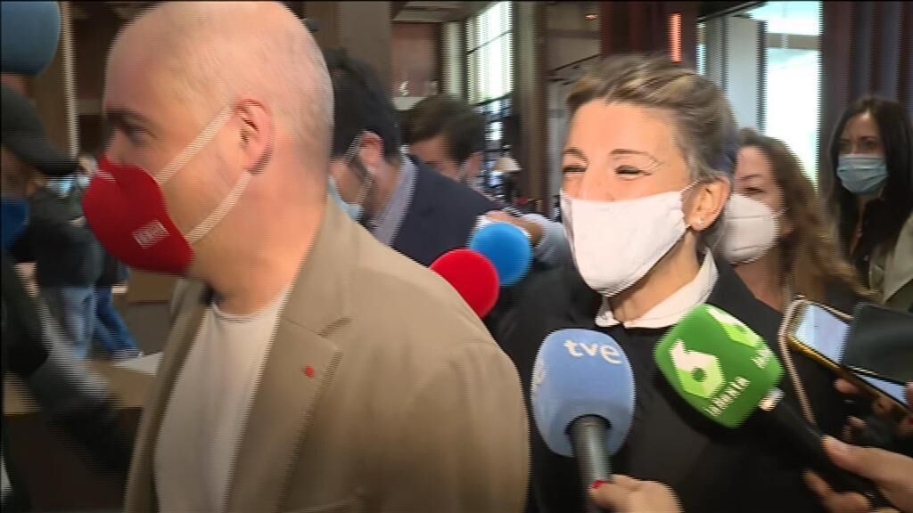 Díaz elude valorar los roces dentro del Gobierno: "Hoy es el día de CCOO"
