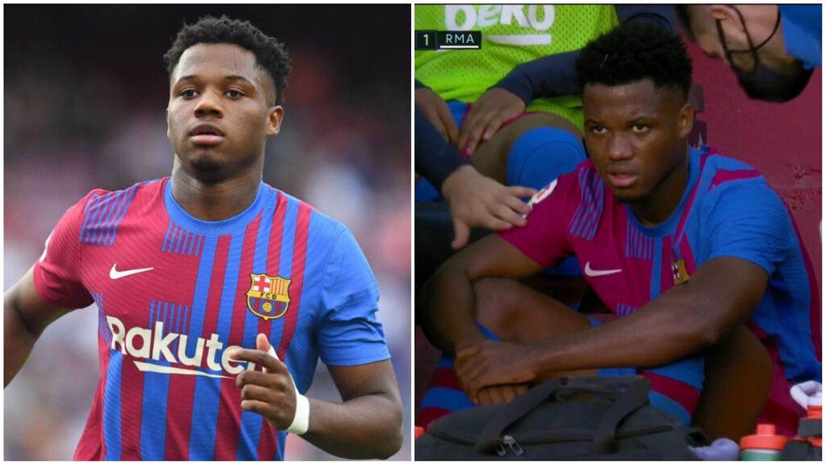 Preocupación en el Barça ante el cambio de Ansu Fati: se fue 'tocado' de la rodilla no operada Preocupación en el Barça ante el cambio de Ansu Fati: se fue 'tocado' de la rodilla no operada