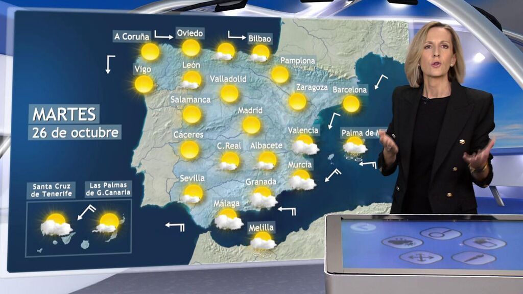 Una masa de aire cálido se asienta en España: el tiempo que hará el martes