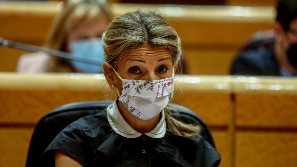 Yolanda Díaz, en guerra abierta contra Calviño: "Hay una parte del Gobierno que no quiere que se cambien las relaciones laborales"