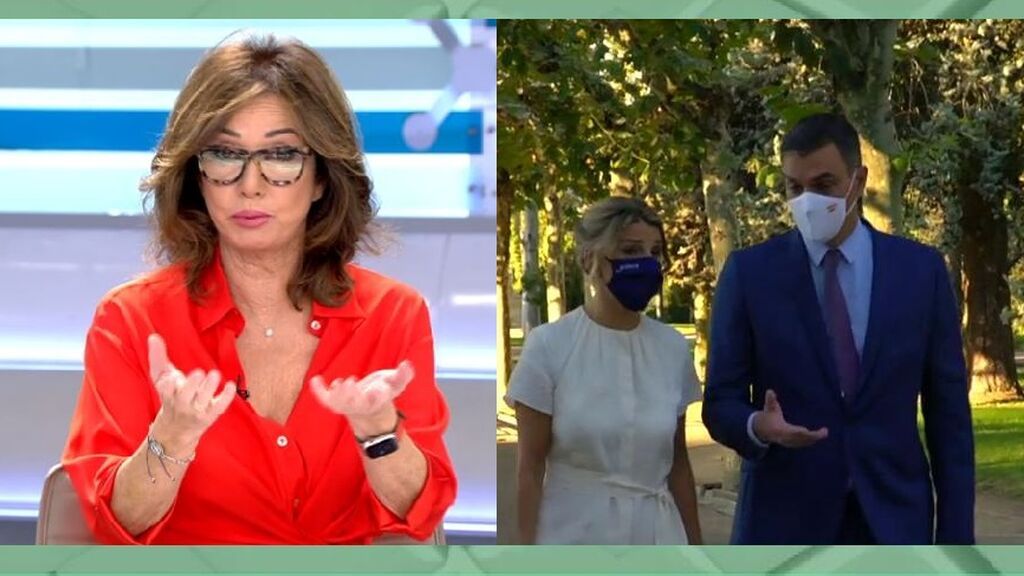 La presentadora comenta las tensiones en Moncloa