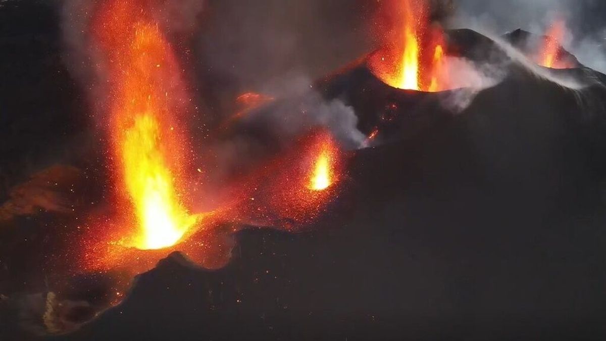 Revierte la deformación y elevación de la zona más cercana al volcán de La Palma Revierte la deformación y elevación de la zona más cercana al volcán de La Palma