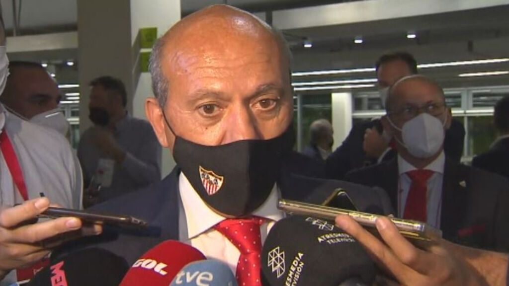 Del Nido, protagonista de la junta de accionistas del Sevilla: "No he podido votar, tenía un mando sin pilas"
