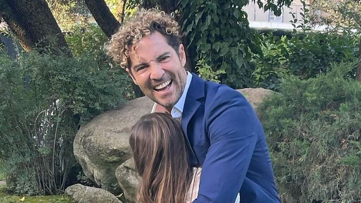 Ella, Matteo y Bianca, los tres hijos de David Bisbal, posan juntos: "Ya tiene los rizos igual que su padre"